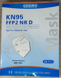 Maseczka FFP2 z filtrem KN95 95% Maska 4-WARSTWY CERTYFIKAT CE GDSIRO