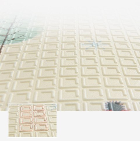 Mata dwustronna alfabet sowy 150x200