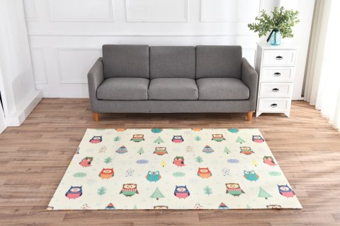 Mata dwustronna alfabet sowy 150x200