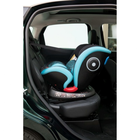 Seat4Fix Chicco + BebeCare Gratis - grupa 0 + / 1/2/3 (0–36 kg) tyłem do 18 kg obrotowy fotelik samochodowy - Poppy Red