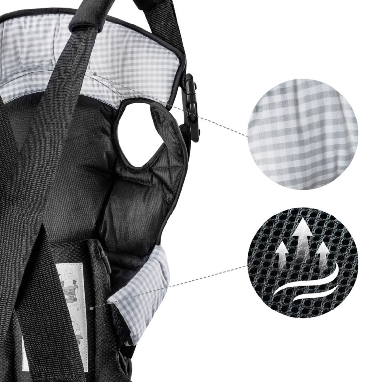 HAUCK WAY CARRIER Nosidełko dla dzieci 0m+ do 12 kg BLACK