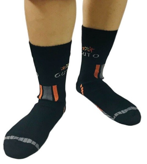 GUTO Skarpety Wodoszczelne Oddychające Bezszwowe S EU 36-39 czerwono-czarne