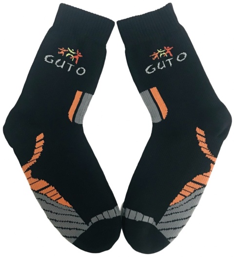 GUTO Skarpety Wodoszczelne Oddychające Bezszwowe S EU 36-39 czerwono-czarne