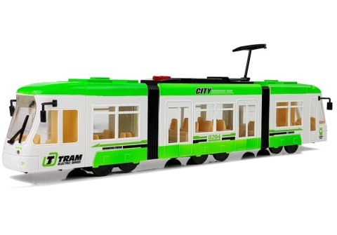 Tramwaj Wycieczkowy na Baterie 46 cm Dźwięki i Światła 1:16 Zielony
