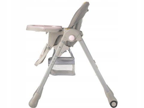 YUMMY UP KINDERKRAFT Krzesełko do karmienia 6m+ PINK LEAF