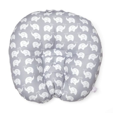 HUG & NEST Boppy Chicco siedzisko poduszka gniazdo do 2 lat - ELEPHANTS