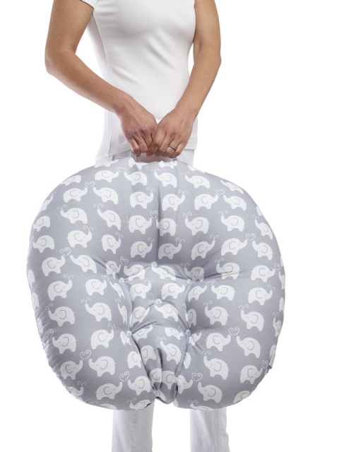 HUG & NEST Boppy Chicco siedzisko poduszka gniazdo do 2 lat - ELEPHANTS