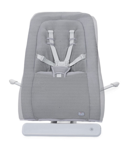 Rhythm`n` Sound Chicco leżaczek do 9kg, delikatne kołysanie na boki, dźwięki - COOL GREY