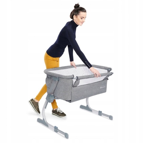 UNO UP Kinderkraft Łóżeczko dostawne 2w1 - GREY