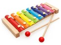 Cymbałki Drewniane + Pałeczki, Ksylofon Dla Dzieci