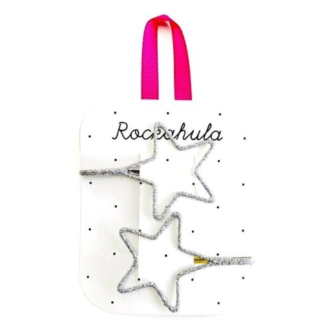 Rockahula Kids - wsuwki do włosów Starry Cut out Glitter Silver