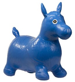 Skoczek gumowy koń niebieski
