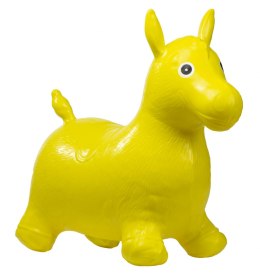 Skoczek gumowy koń żółty