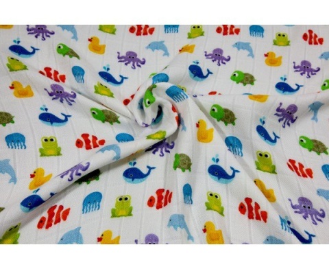 Pieluszka bambusowa druk 120x120 SuperMami