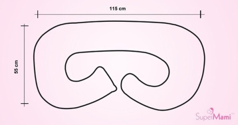 Poduszka bambusowa typu C - dla kobiet w ciąży SuperMami