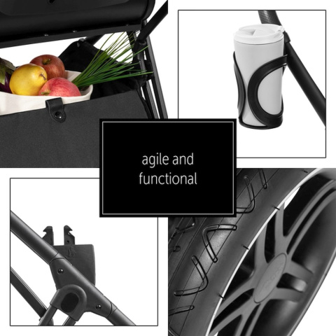 HAUCK VISION X FRAME Lekki stelaż do wózka Vision X - BLACK