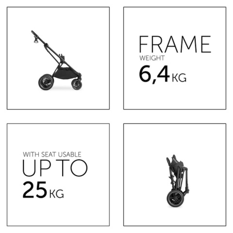 HAUCK VISION X FRAME Lekki stelaż do wózka Vision X - BLACK