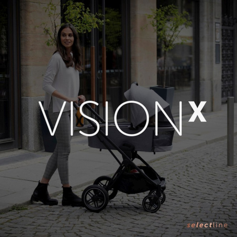 HAUCK VISION X FRAME Lekki stelaż do wózka Vision X - BLACK