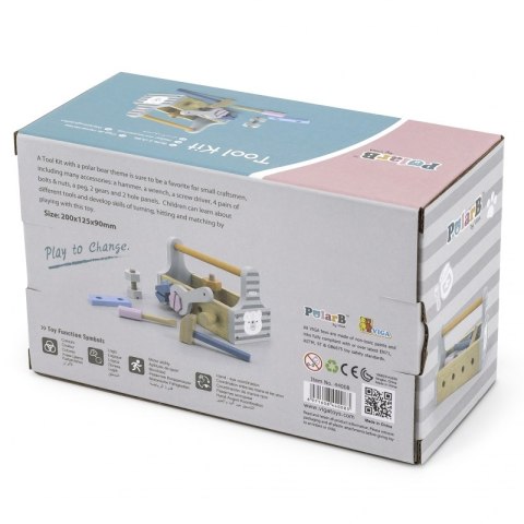 VIGA PolarB Drewniana Skrzynka z Narzędziami