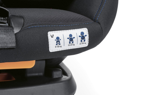 AKITA FIX AIR Chicco fotelik samochodowy 9-36 kg ISOFIX - BLACK