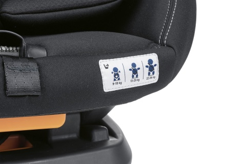 AKITA FIX CHICCO fotelik samochodowy 9-36 kg ISOFIX - BLACK
