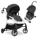 HAUCK COLIBRI Ultralekki wózek spacerowy 6,9 kg ładowność do 25 kg - MELANGE BLACK