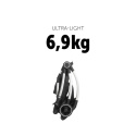 HAUCK COLIBRI Ultralekki wózek spacerowy 6,9 kg ładowność do 25 kg - MELANGE BLACK