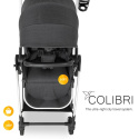 HAUCK COLIBRI Ultralekki wózek spacerowy 6,9 kg ładowność do 25 kg - MELANGE BLACK
