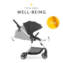 HAUCK COLIBRI Ultralekki wózek spacerowy 6,9 kg ładowność do 25 kg - MELANGE BLACK