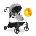 HAUCK COLIBRI Ultralekki wózek spacerowy 6,9 kg ładowność do 25 kg - MELANGE GREY