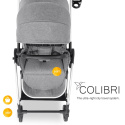 HAUCK COLIBRI Ultralekki wózek spacerowy 6,9 kg ładowność do 25 kg - MELANGE GREY