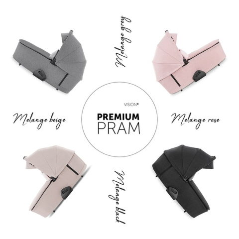 HAUCK VISION X PRAM Gondola do wózka Vision X - MELANGE BEIGE