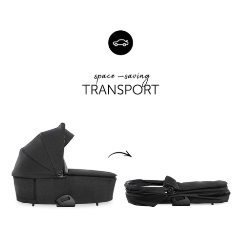 HAUCK VISION X PRAM Gondola do wózka Vision X - MELANGE BLACK