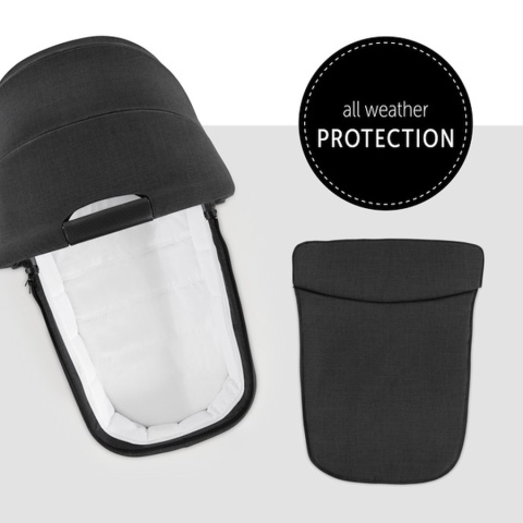 HAUCK VISION X PRAM Gondola do wózka Vision X - MELANGE BLACK