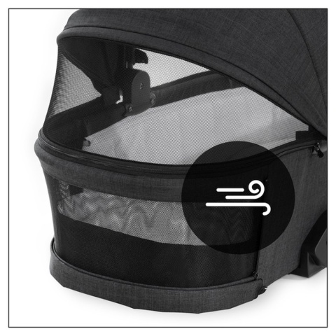 HAUCK VISION X PRAM Gondola do wózka Vision X - MELANGE BLACK