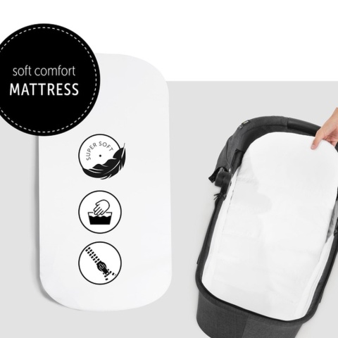 HAUCK VISION X PRAM Gondola do wózka Vision X - MELANGE BLACK