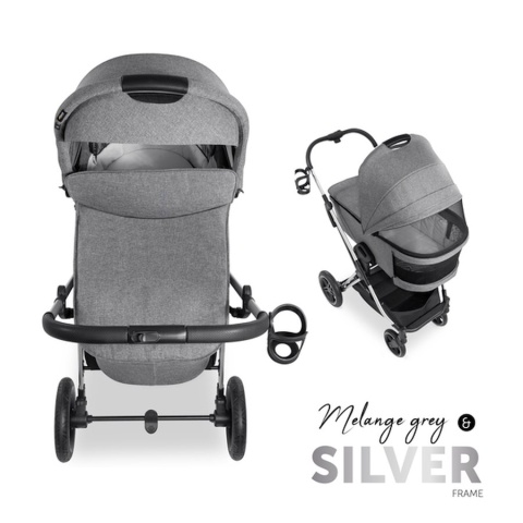 HAUCK VISION X PRAM Gondola do wózka Vision X - MELANGE GREY