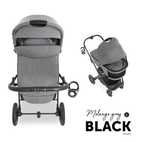HAUCK VISION X PRAM Gondola do wózka Vision X - MELANGE GREY