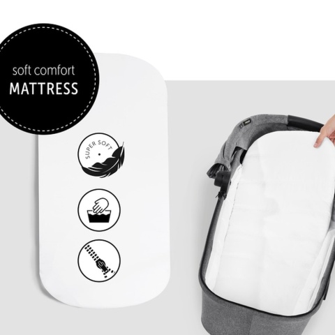 HAUCK VISION X PRAM Gondola do wózka Vision X - MELANGE GREY