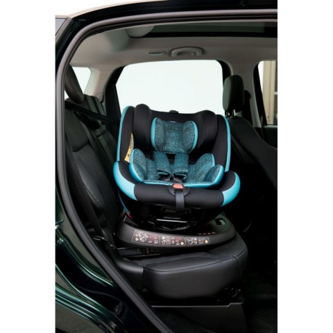 Seat4Fix Chicco + BebeCare Gratis - grupa 0 + / 1/2/3 (0–36 kg) tyłem do 18 kg obrotowy fotelik samochodowy - OMBRA