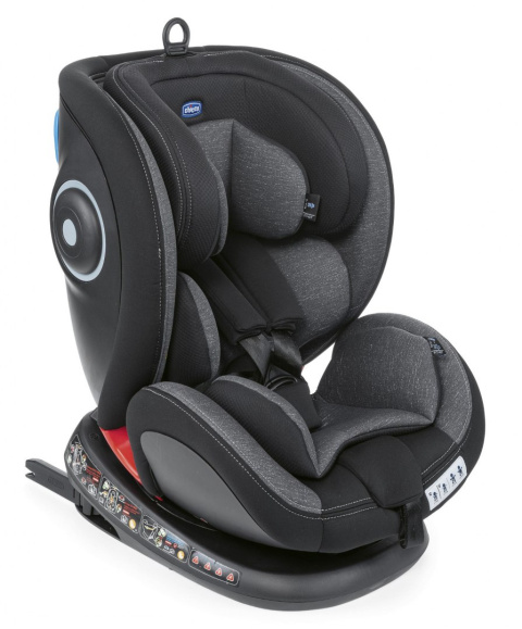 Seat4Fix Chicco + BebeCare Gratis - grupa 0 + / 1/2/3 (0–36 kg) tyłem do 18 kg obrotowy fotelik samochodowy - OMBRA