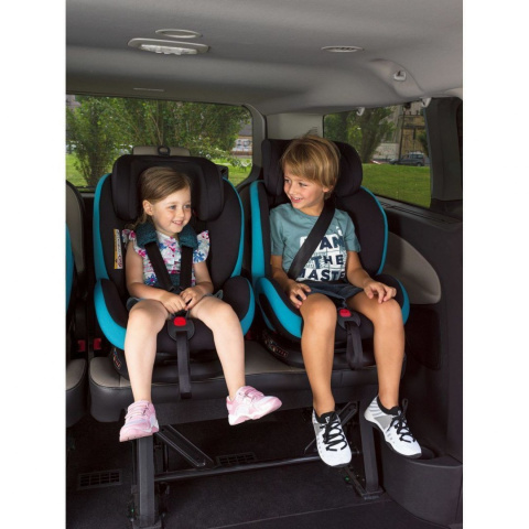 Seat4Fix Chicco + BebeCare Gratis - grupa 0 + / 1/2/3 (0–36 kg) tyłem do 18 kg obrotowy fotelik samochodowy - BLACK