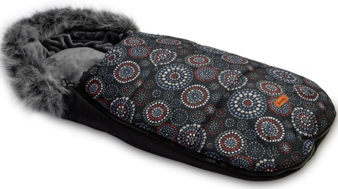 Śpiworek Olaf Sensillo z polarem - CZARNY ROZETY