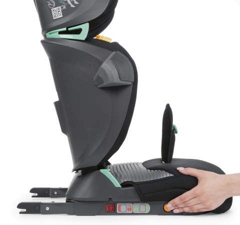 FOLD&GO I-SIZE AIR Chicco 100-150cm 3lata+ fotelik samochodowy - BLACK AIR