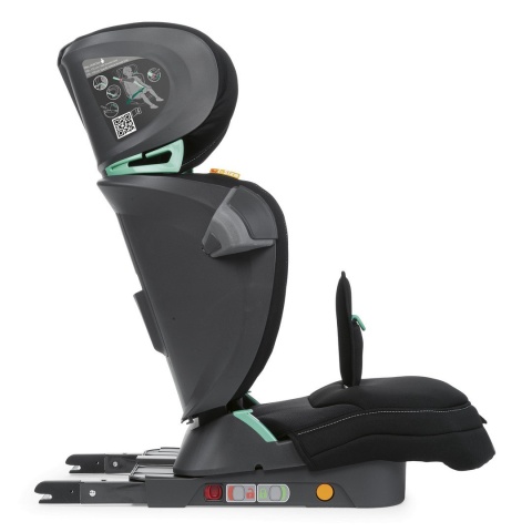 FOLD&GO I-SIZE Chicco 100-150cm 3lata+ fotelik samochodowy - BLACK