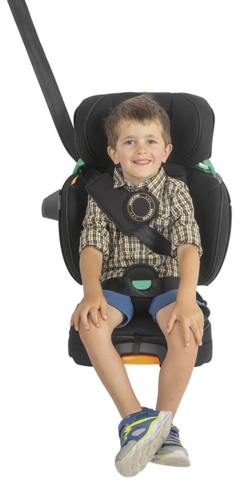 FOLD&GO I-SIZE Chicco 100-150cm 3lata+ fotelik samochodowy - BLACK