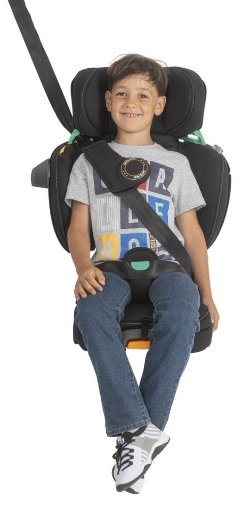 FOLD&GO I-SIZE Chicco 100-150cm 3lata+ fotelik samochodowy - BLACK