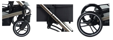 LUCKY BabySafe 2w1 wózek głęboko-spacerowy do 22 kg - Black