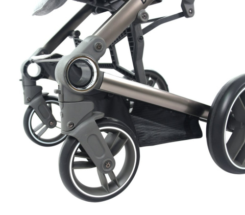 LUCKY BabySafe 2w1 wózek głęboko-spacerowy do 22 kg - Grey