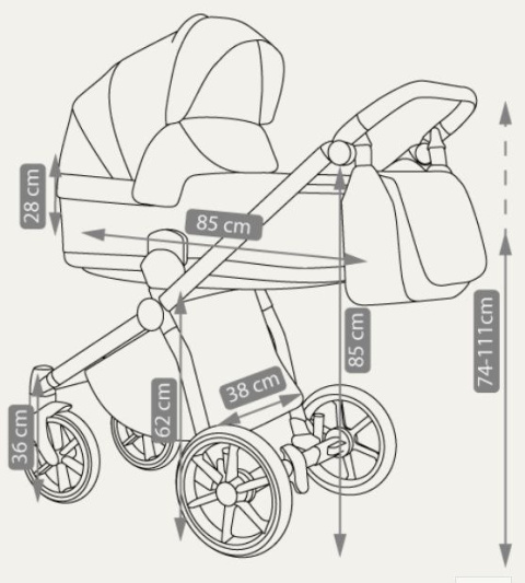 PREVIO Camarelo 2w1 wózek wielofunkcyjny Polski Produkt kolor - PR 2